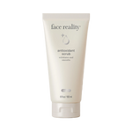 Face Reality Antioxidant Scrub on white packaging indicating exfoliates and smooths