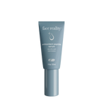 A tube of Face Reality Antioxidant Peptide Serum on blue packaging