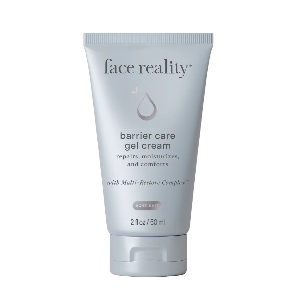 Tube of 'face reality' barrier care gel cream 