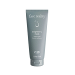 Face Reality Brighten-C Mask on blue and white packaging indicating renews and boosts radiance