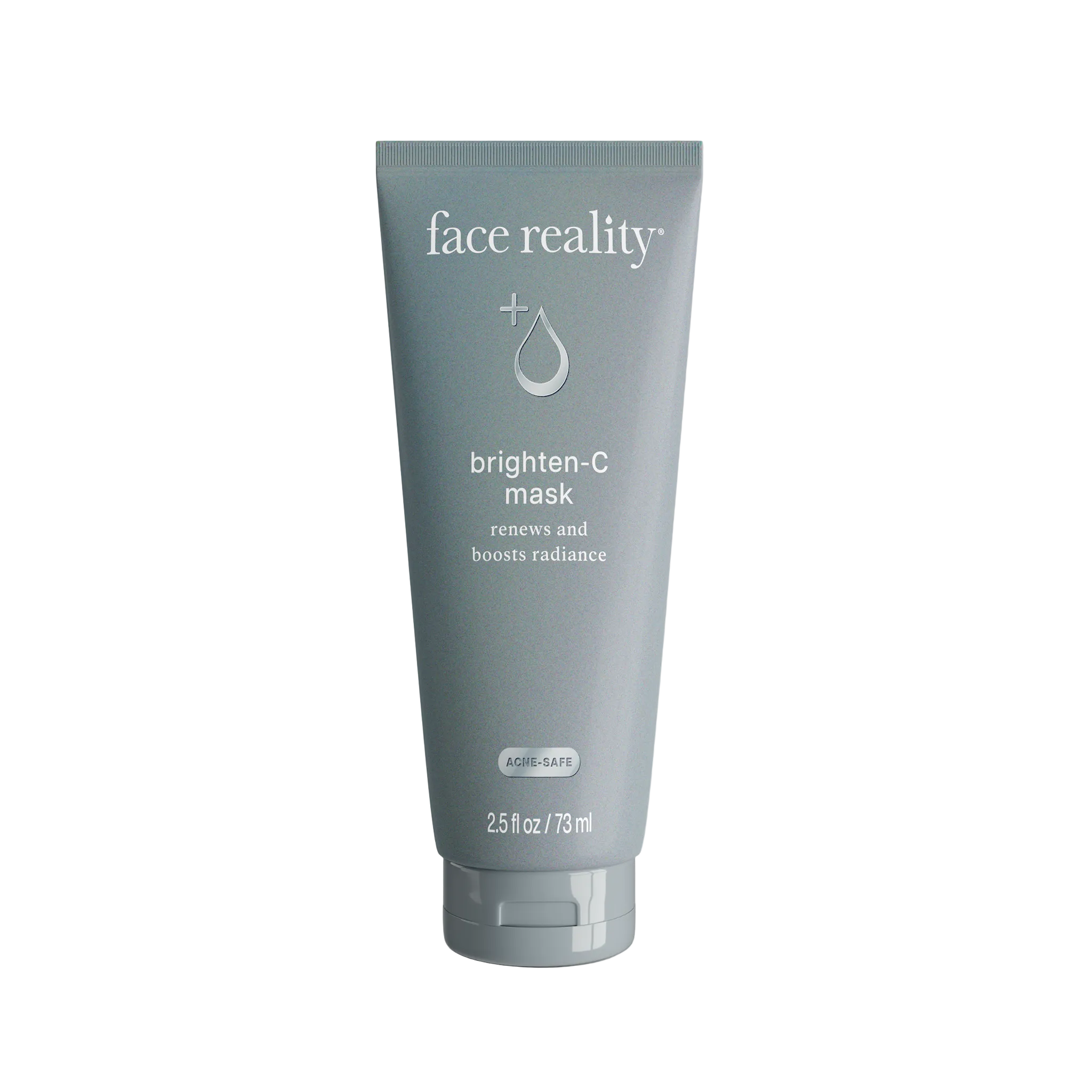 Face Reality Brighten-C Mask on blue and white packaging indicating renews and boosts radiance