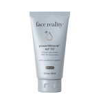 Tube of 'face reality' powerMineral SPF 50 sunscreen 